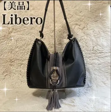 새상품급 Libero 리베로 이탈리아제 원숄더 백 프린지 가죽