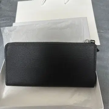 이즈잇 남성용 장지갑 블랙 x 파랑 컬러