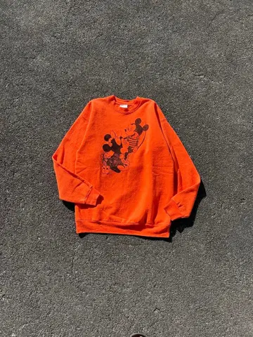 Hanes 미키마우스 프린트 맨투맨