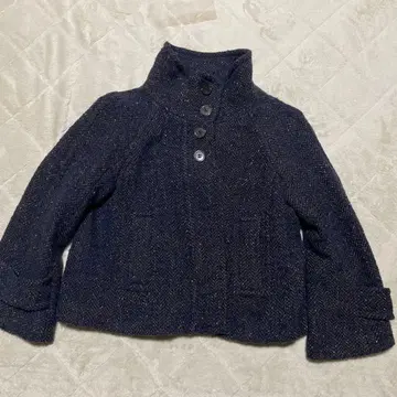 네이비 트위드 자켓