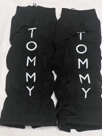 TOMMY 블랙 레그 워머 골프