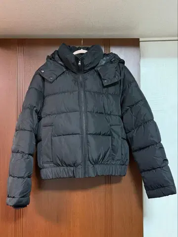 바나나 리바프릭 충전솜 후드 부착 블루종