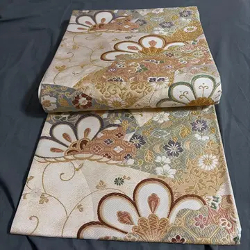 화려한 꽃무늬 후쿠로 오비