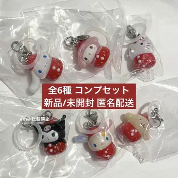 [ 미개봉 ] 산리오 캐릭터즈 딸기 메지루시 액세서리 가챠 컴프
