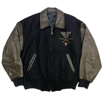 90s Scoop Boys Stadium Leather Jacket
