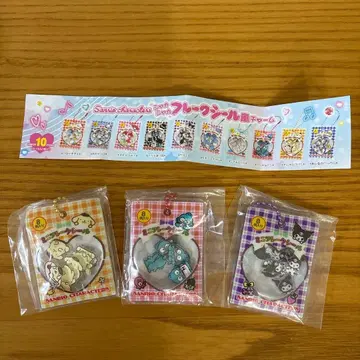 산리오 바스락 프레이크 씰풍 참 3개 세트