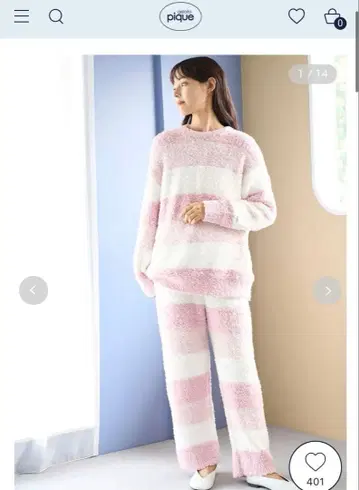 gelato pique 젤라토 3 보더 롱 팬츠 풀오버