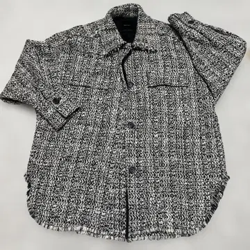 Spick & Span 트위드 셔츠 자켓