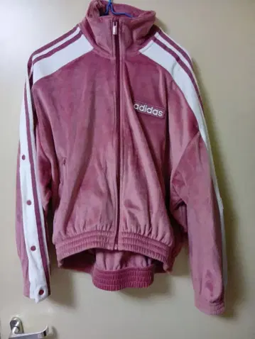 adidas 핑크 3 스트라이프 저지 XL