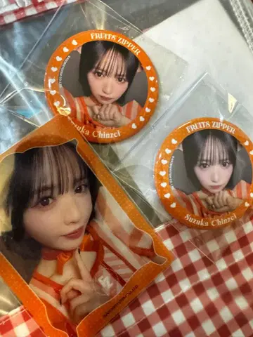 진제 스즈카 카와라보 의상전 트레이딩 카드 캔 배지 세트