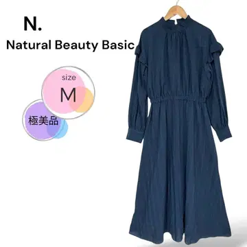 컨디션 최상 N. 내추럴 뷰티 베이직 스탠드 카라 원피스 M