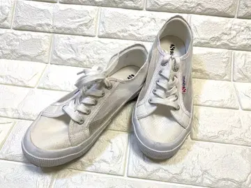 SPERGA 스페르가 화이트 메쉬 스니커즈 24.5cm