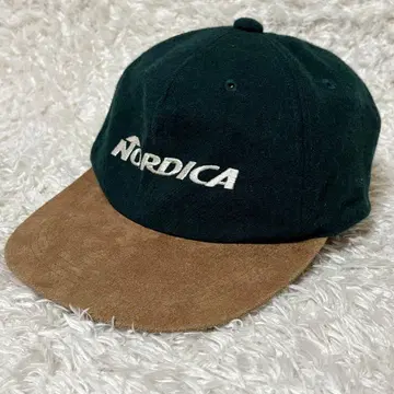 레어 컨디션 최상 90s NORDICA 야구 모자 스웨이드 x 울