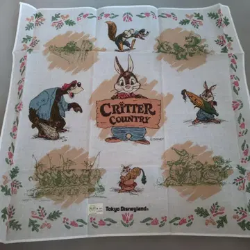 도쿄 디즈니랜드 크리터 컨트리 손수건