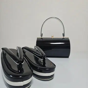 흑백 조리 백 세트 프리 사이즈