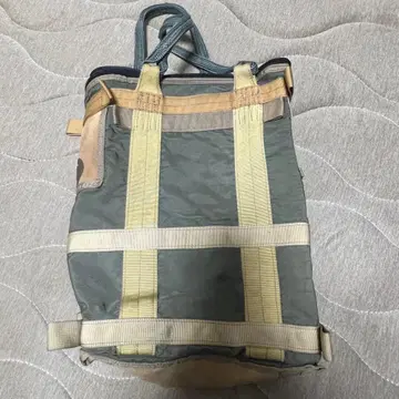 그레이 나일론 토트백 노트북 수납