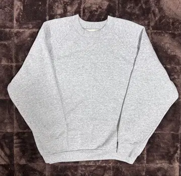 90~00s FRUIT OF THE LOOM 무지 맨투맨 그레이