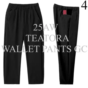 4 TEATORA 25AW 월렛 팬츠 GC 테아토라 팬츠