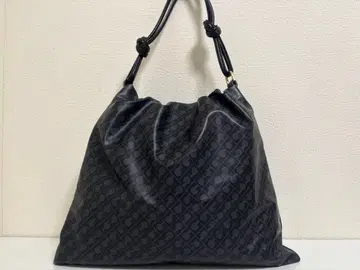 컨디션 최상 게라르디니 소프티 가죽 토트 백 블랙 그레이