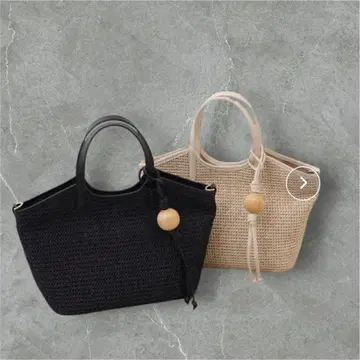 [ russet x BEARDSLEY ] 바스켓 2way 토트백 블랙