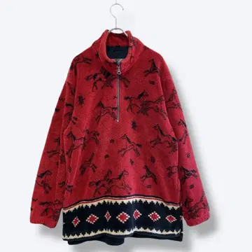 3점 10,000엔 빈티지 구제 의류 도매 레트로 풀오버 플리스 자켓