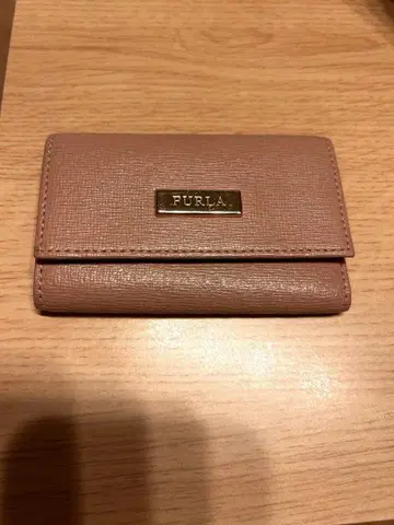 FURLA 더스티 핑크 가죽 키케이스