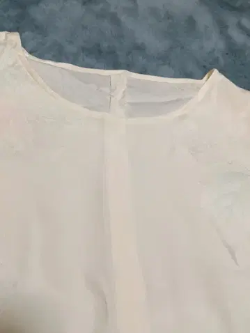 화이트 반팔 셔츠 비침 있음 - 주반포 - 기모노 리메이크 - 이너