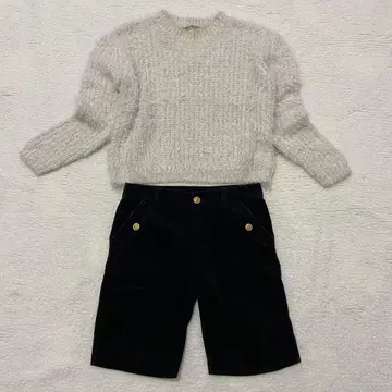 코디 세트 2점 페미닌 성숙/러블리 겨울 패션 니트 하프 팬츠