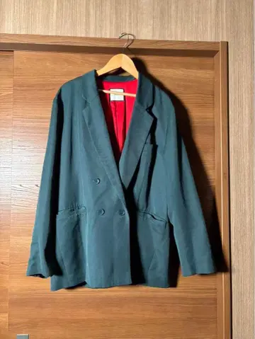 [ jouetie/쥬에티 ] 다크 그린 더블 브레스트 테일러드 자켓