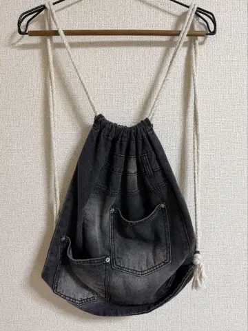 냅색 데님 원단