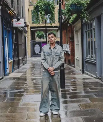 Lee / 와이드 페이드 배기 진스