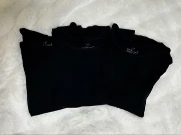 여성 따뜻한 면 크루넥 긴팔 T셔츠 L 사이즈 3장 세트