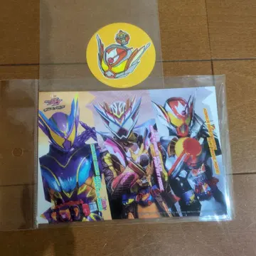 가면라이더 엽서 세트와 스티커