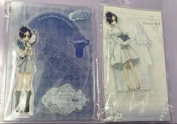 크롬 해골, 2점 가정교사 히트맨 아크릴 스탠드 카페 중국 한정판 꽃