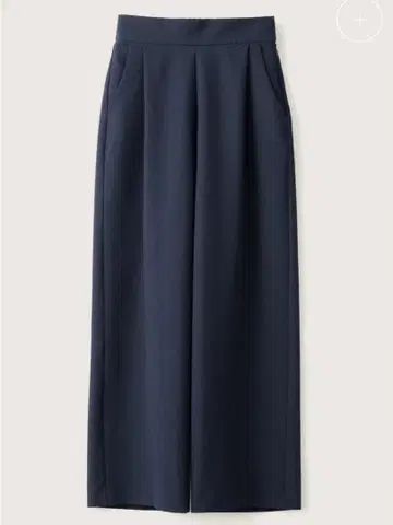 soeju 소주 시어서커 사이드 턱 와이드 팬츠 네이비 M