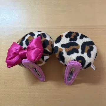 디즈니 헤어핀 레오파드 무늬 표범