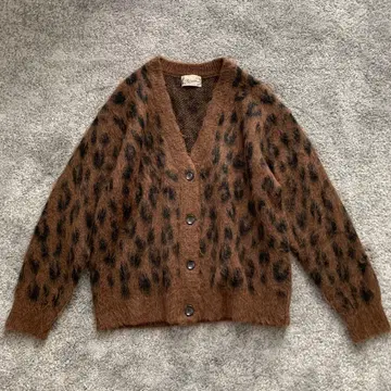 저널 스탠다드 리룸 모헤어 믹스 레오파드 가디건