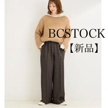 [ 새상품 ] BCSTOCK 체크 무늬 센터 프레스 이지 팬츠 베이크루즈