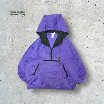 80s 90s 구제 의류 시에라 디자인 나일론 아노락 후드티 나일론 자켓