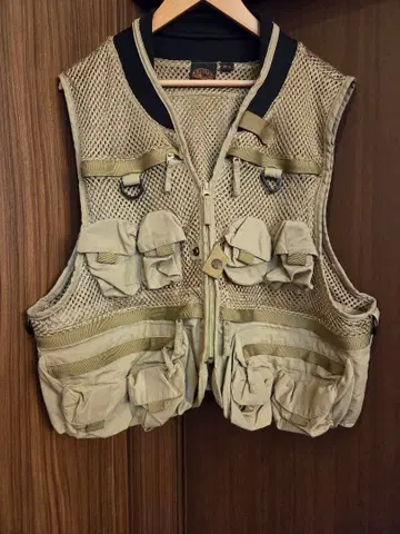 FIELDLINE 필드라인 낚시용 조끼 베이지 ML