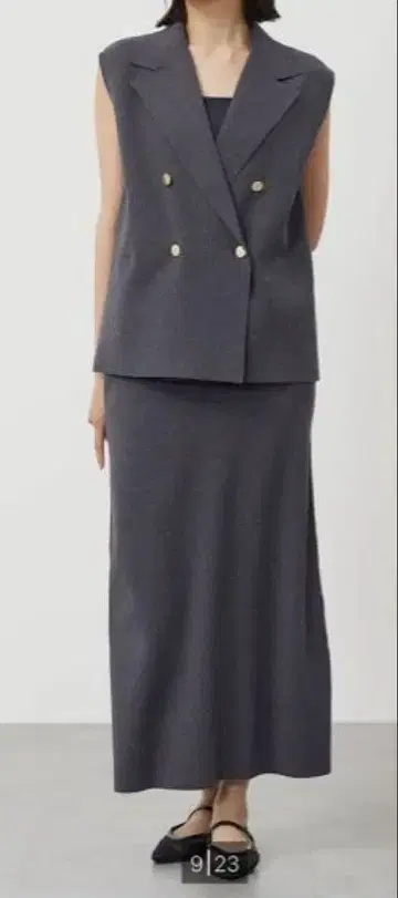 플라스테 레이온 블렌드 니트 스커트