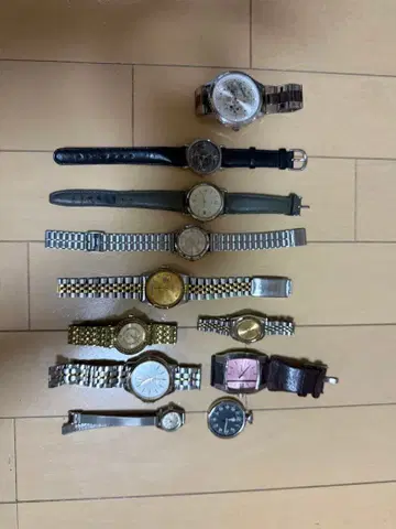 아날로그 손목시계 11개 세트