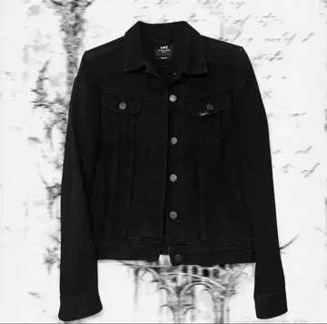 짧은 기장 블랙 데님 자켓 opium 다크코어 y2k