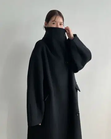 CLANE UP NECK OVER DOUBLE COAT