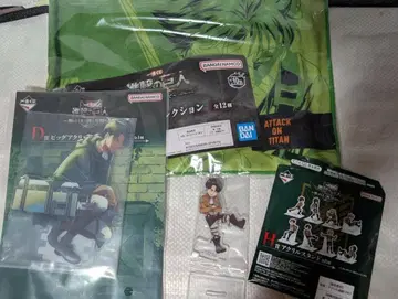 진격의 거인 제일복권 리바이 D상 빅 아크릴 스탠드 타월 컬렉션