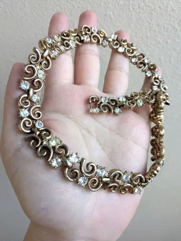 트리파리 TRIFARI PAT.PEND 각인 비즈 목걸이 초커