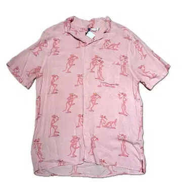 [ 구제 의류 ] 핑크 팬서 반팔 셔츠