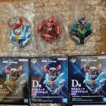 제일복권 지크 액스 D상 모빌슈트 헤드 마그넷 3종