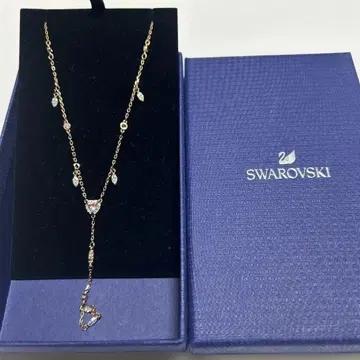 Swarovski 골드 롱 목걸이