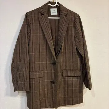 nano universe 체크 무늬 테일러드 자켓